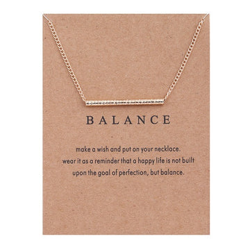 Balance Tiny Charm Necklace