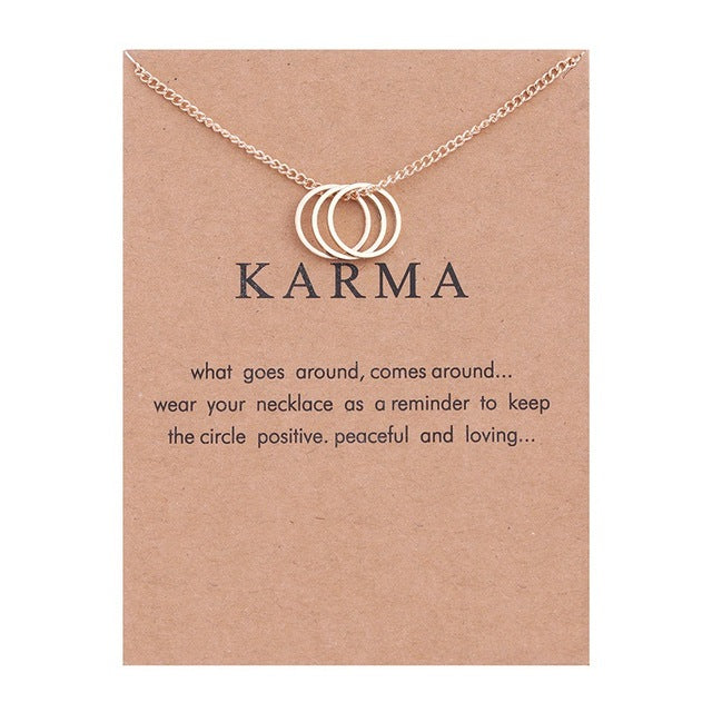 Karma Tiny Charm Necklace