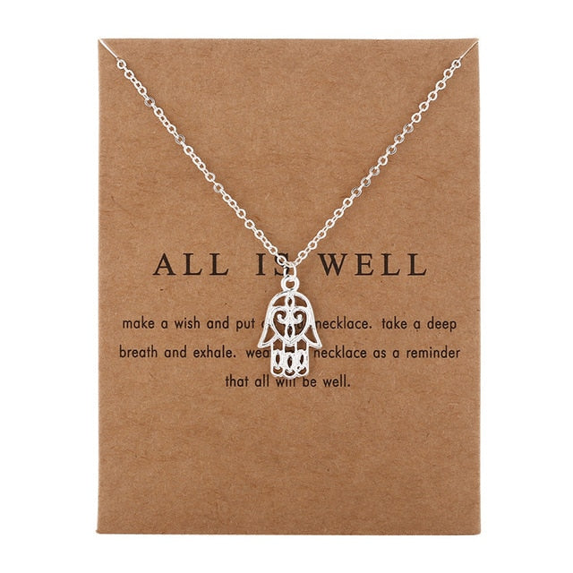 All Is Well Tiny Charm Necklace