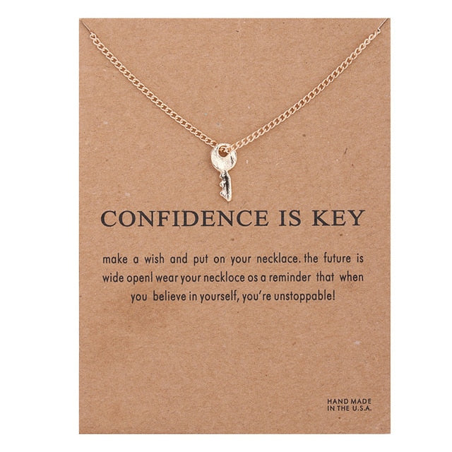 Tiny Mantra Charm Necklace