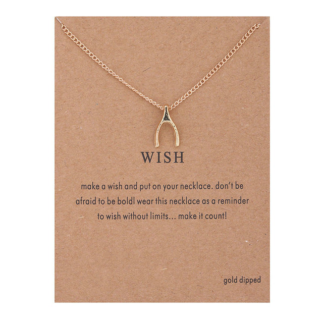 Tiny Mantra Charm Necklace