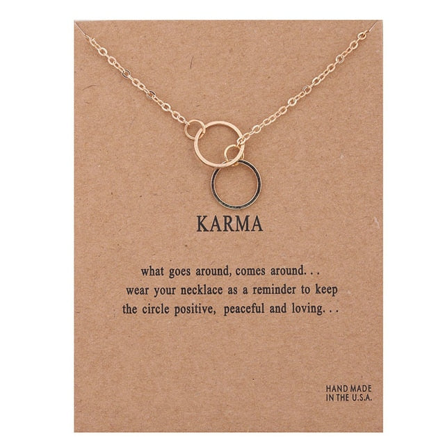 Tiny Mantra Charm Necklace
