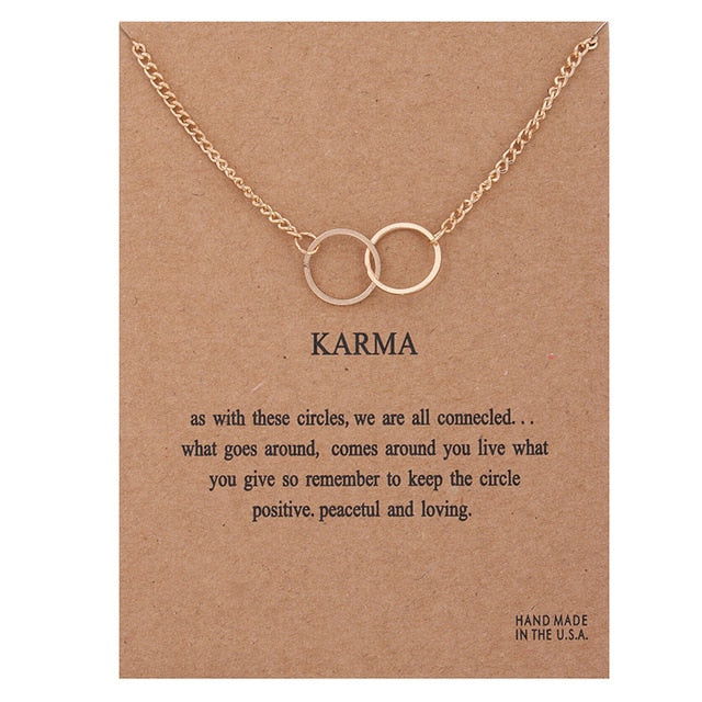 Tiny Mantra Charm Necklace