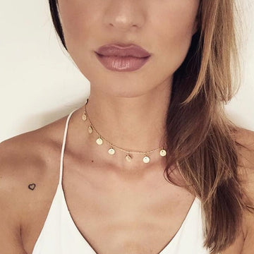 Dangling Coin Necklace