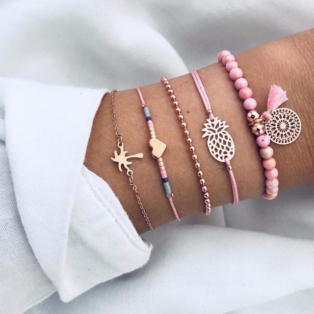 Layered Charm Bracelets
