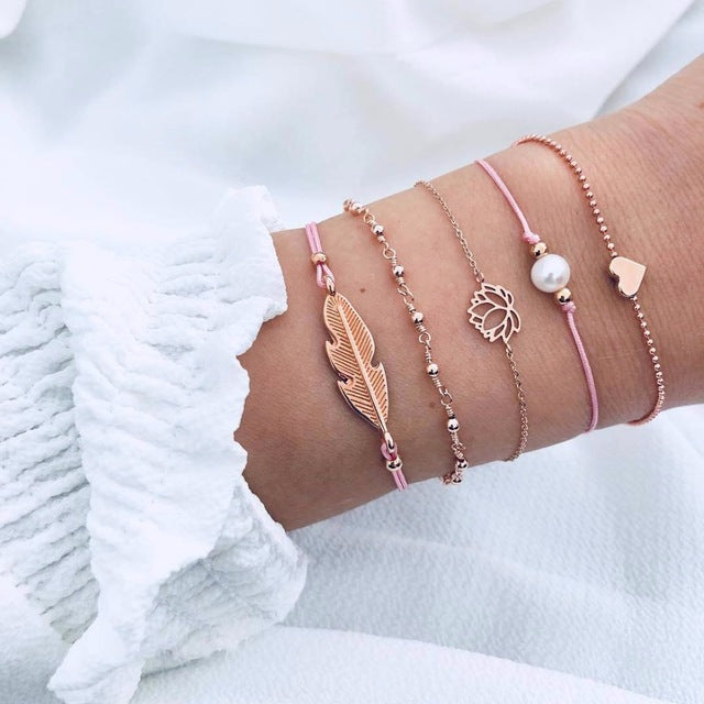 Layered Charm Bracelets
