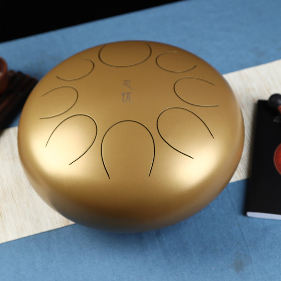 12 Inch Steel Tongue Drum & Mallets (Multiple Colors)